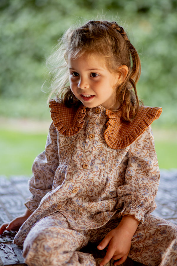 Blusa jaretas | Raíz | Flores y Cuadros