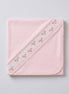 Manta smock flores rosa