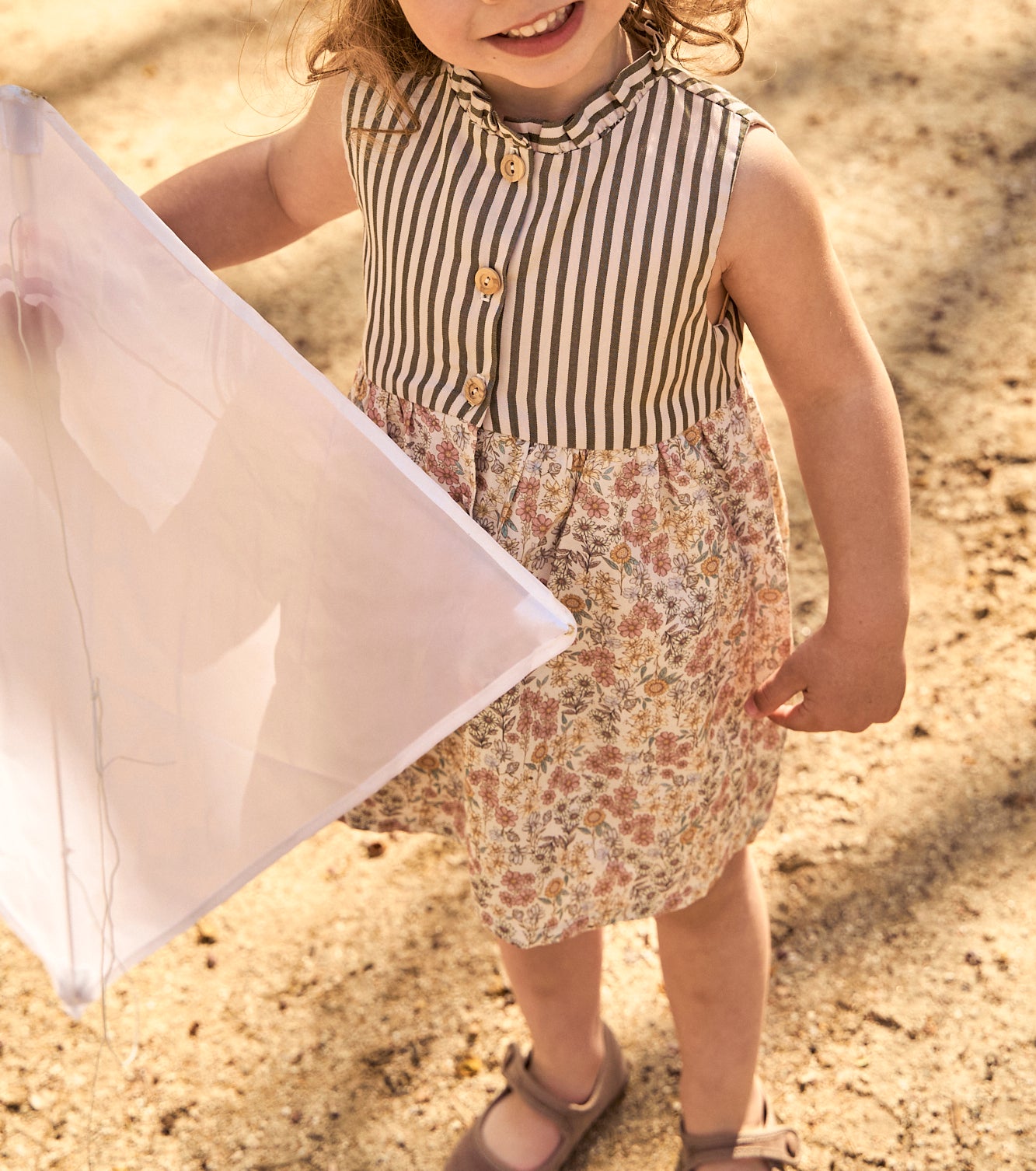 Vestido Santillana Rayas y Flores