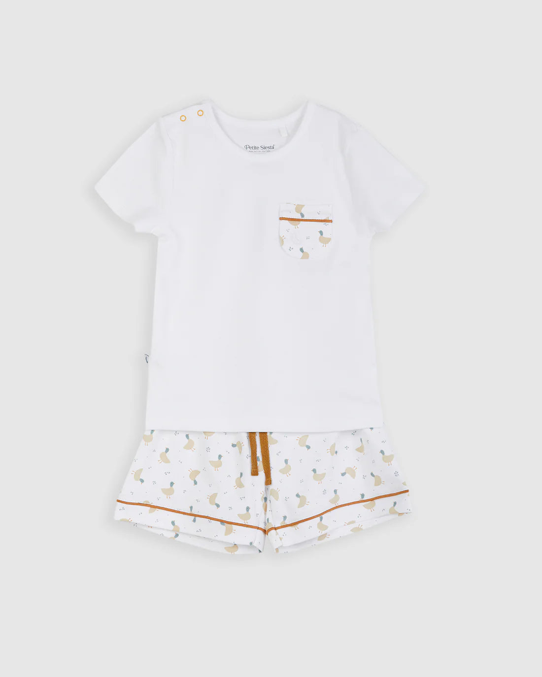 Pijama camiseta patos corto