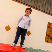 Pantalón niño pana azul