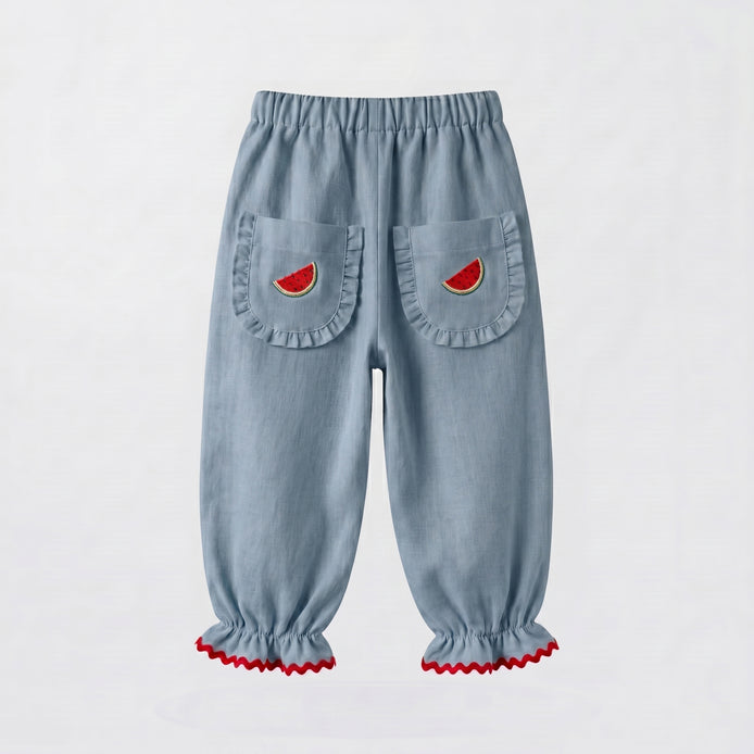 Pantalón azul sandías