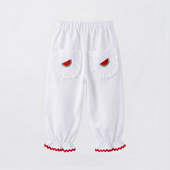 Pantalón blanco sandías