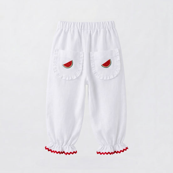 Pantalón blanco sandías