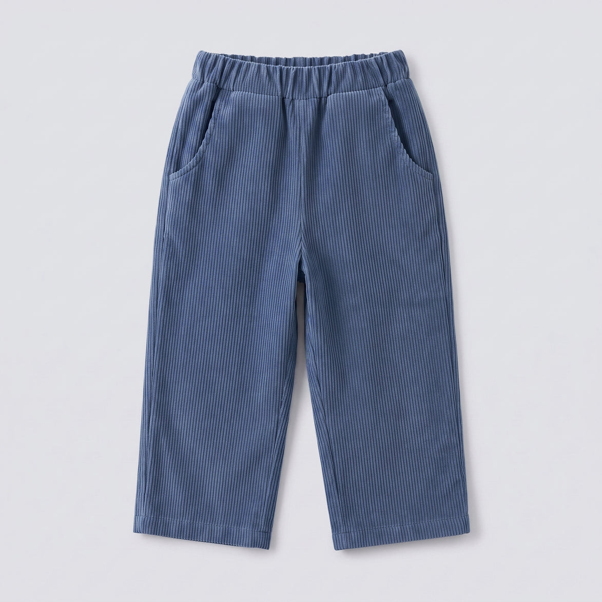 Pantalón largo pana azul