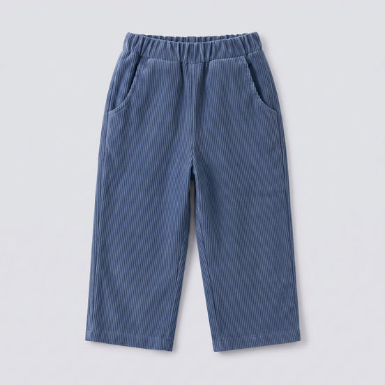 Pantalón largo pana azul