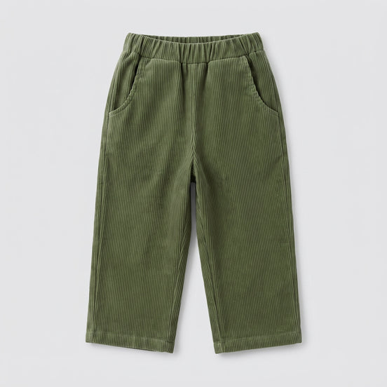Pantalón largo pana verde caza