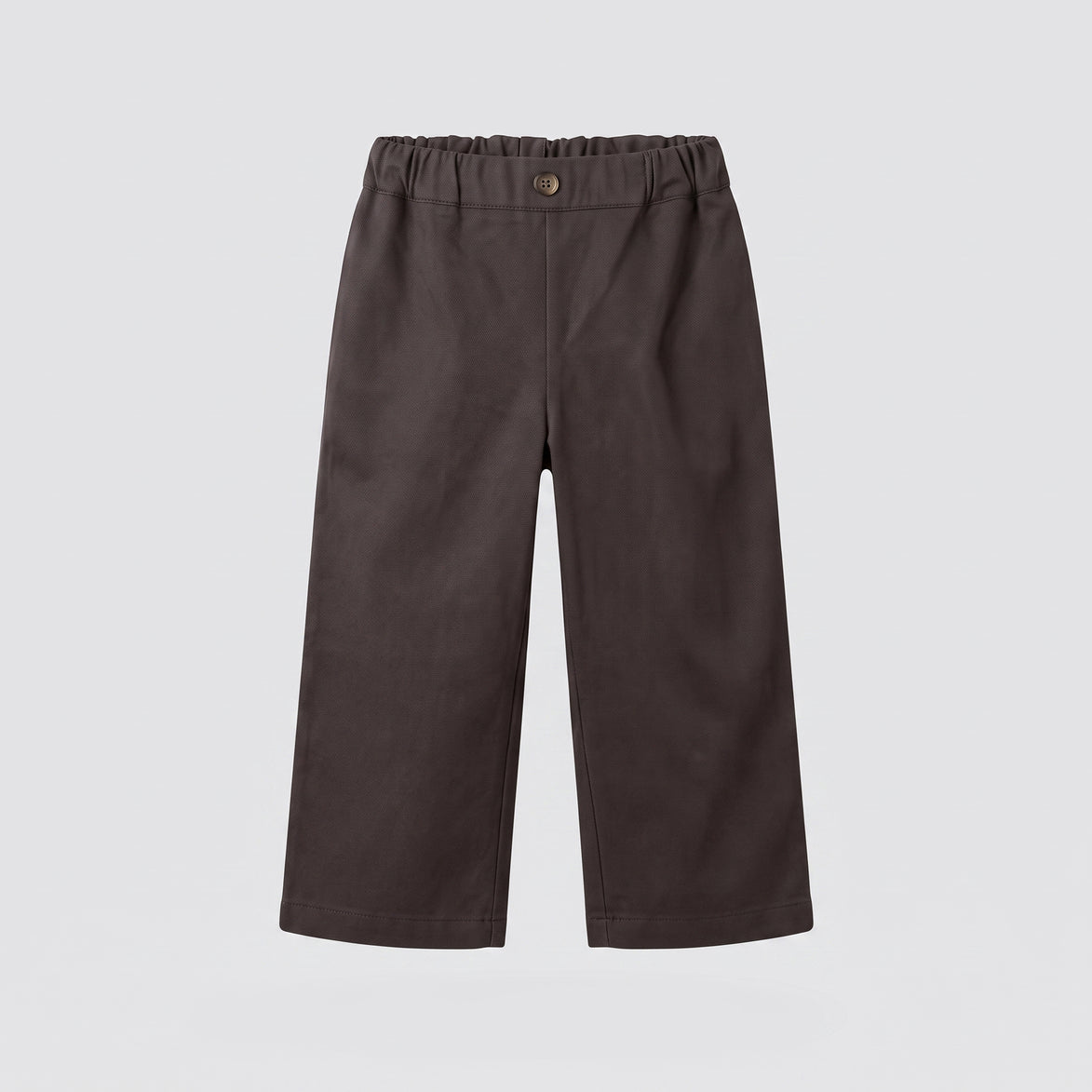 Pantalón chocolate bolsillos bordados