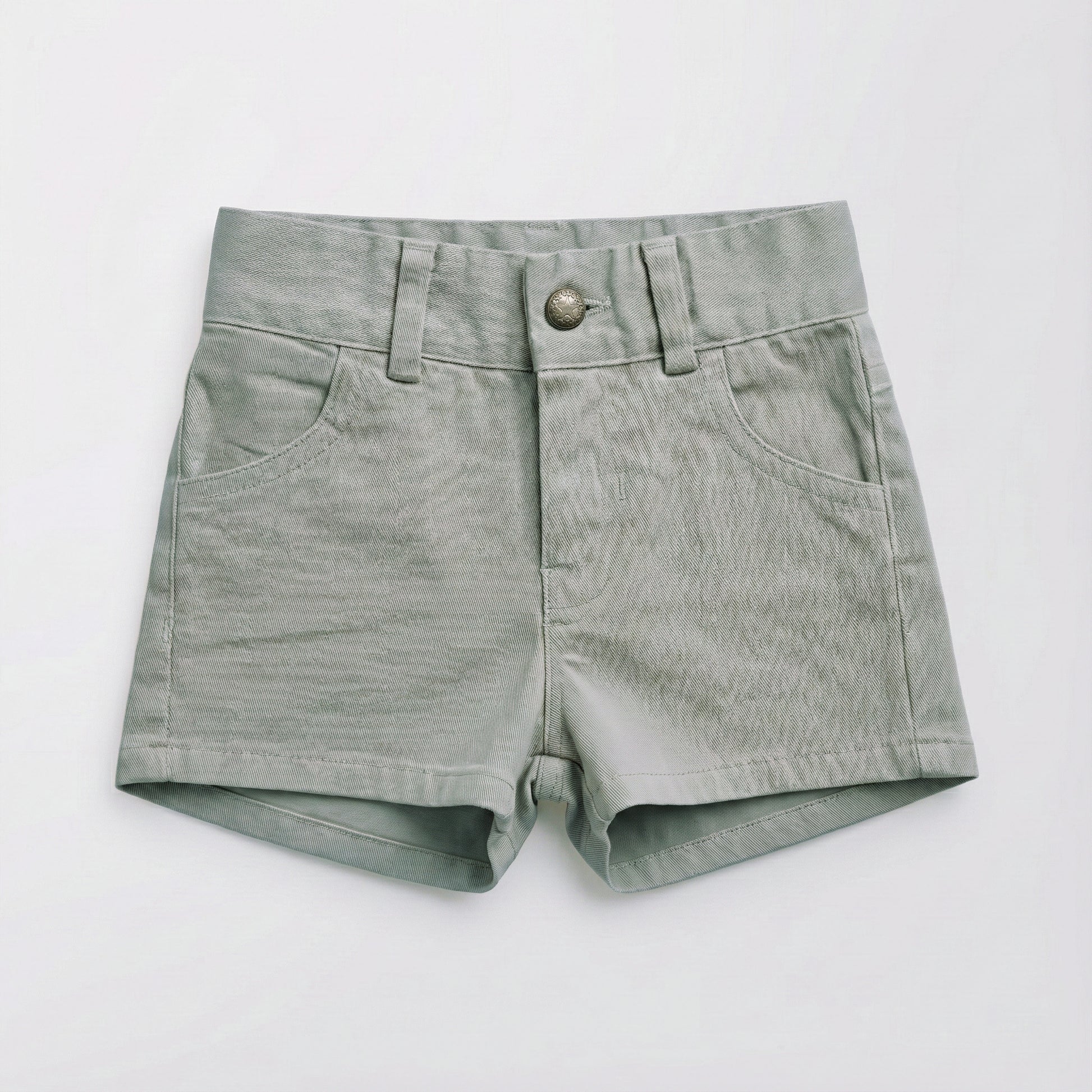 Pantalón corto denim piedra