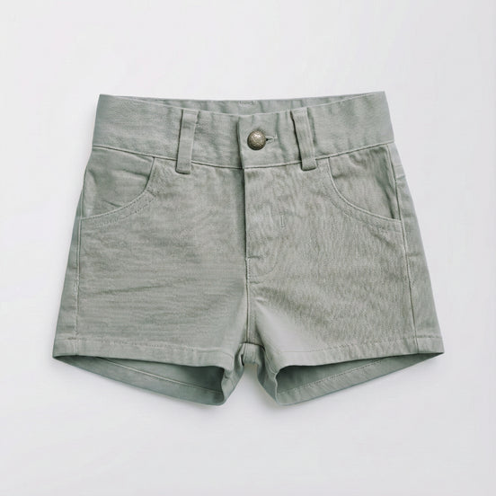 Pantalón corto denim piedra