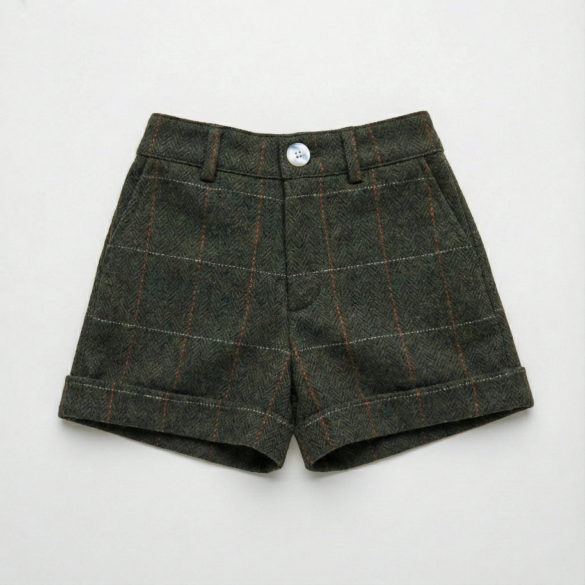 Pantalón corto espiga verde