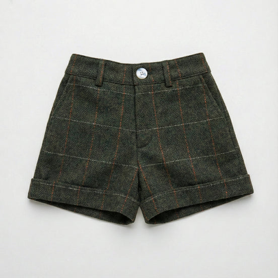 Pantalón corto espiga verde