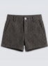 Pantalón corto espiga gris