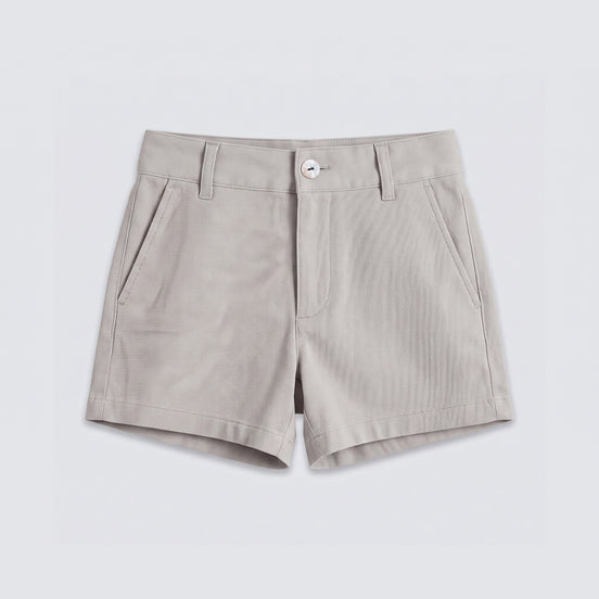Pantalón corto sarga beige