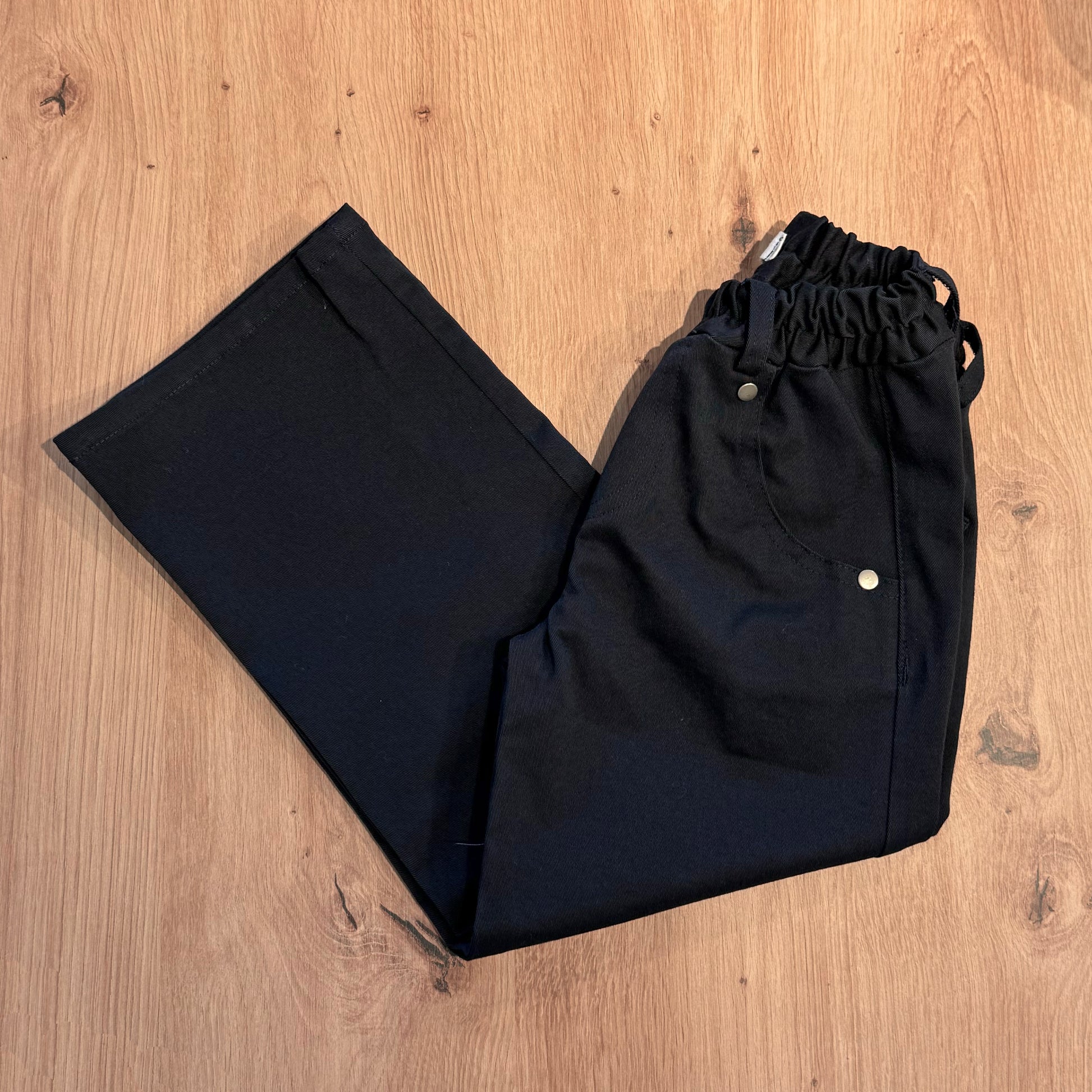 Pantalón recto denim marino