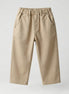 Pantalón globo denim beige