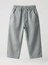 Pantalón recto denim piedra