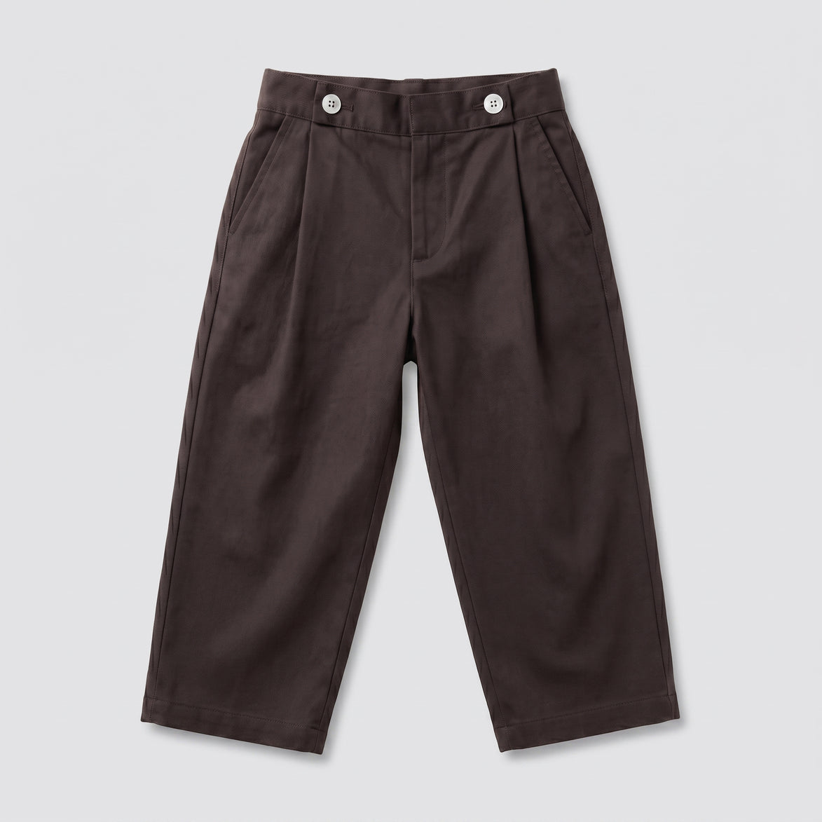 Pantalón pinzas chocolate