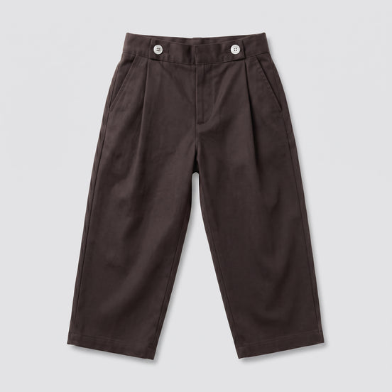 Pantalón pinzas chocolate