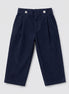 Pantalón pinzas micropana marino