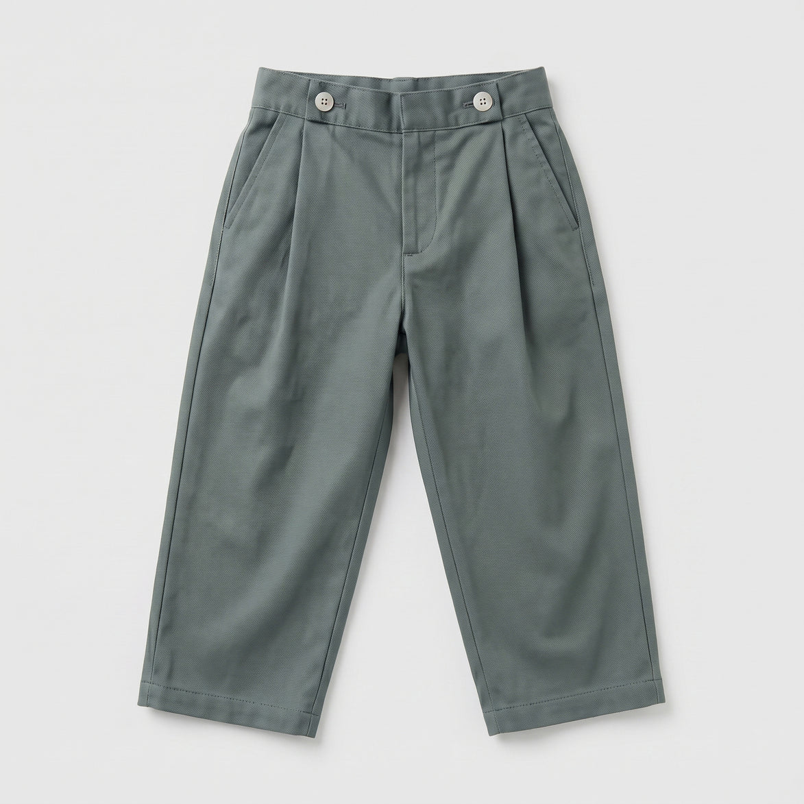 Pantalón pinzas verde