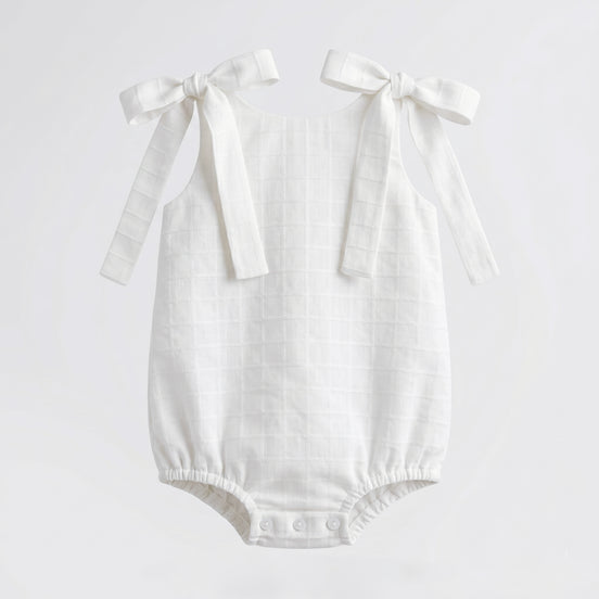 Pelele Mateo Cuadritos Blanco