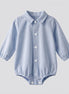 Pelele camisero oxford celeste
