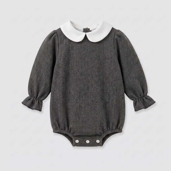 Pelele espiga gris