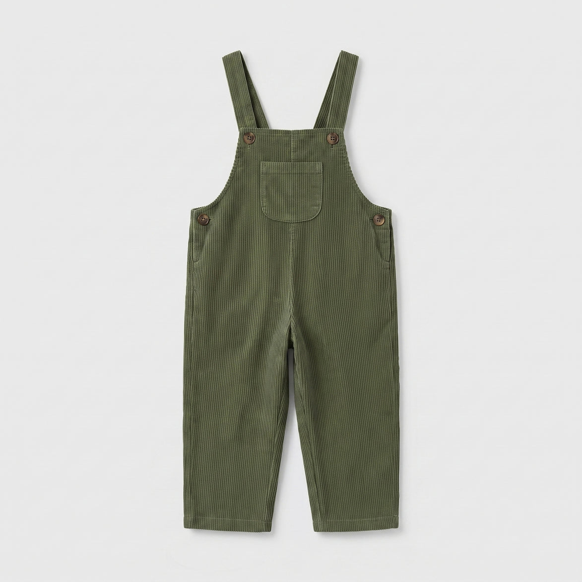 Peto largo pana verde caza