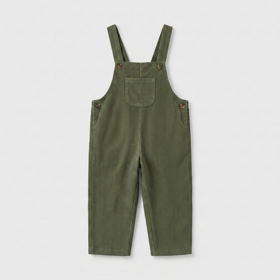 Peto largo pana verde caza
