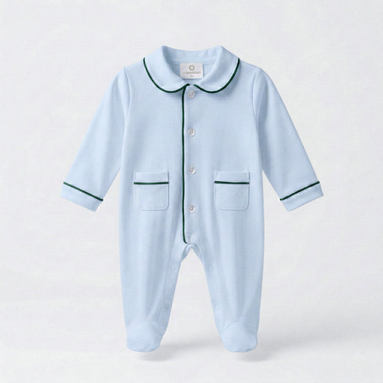 Pijama Enterizo Alex Celeste