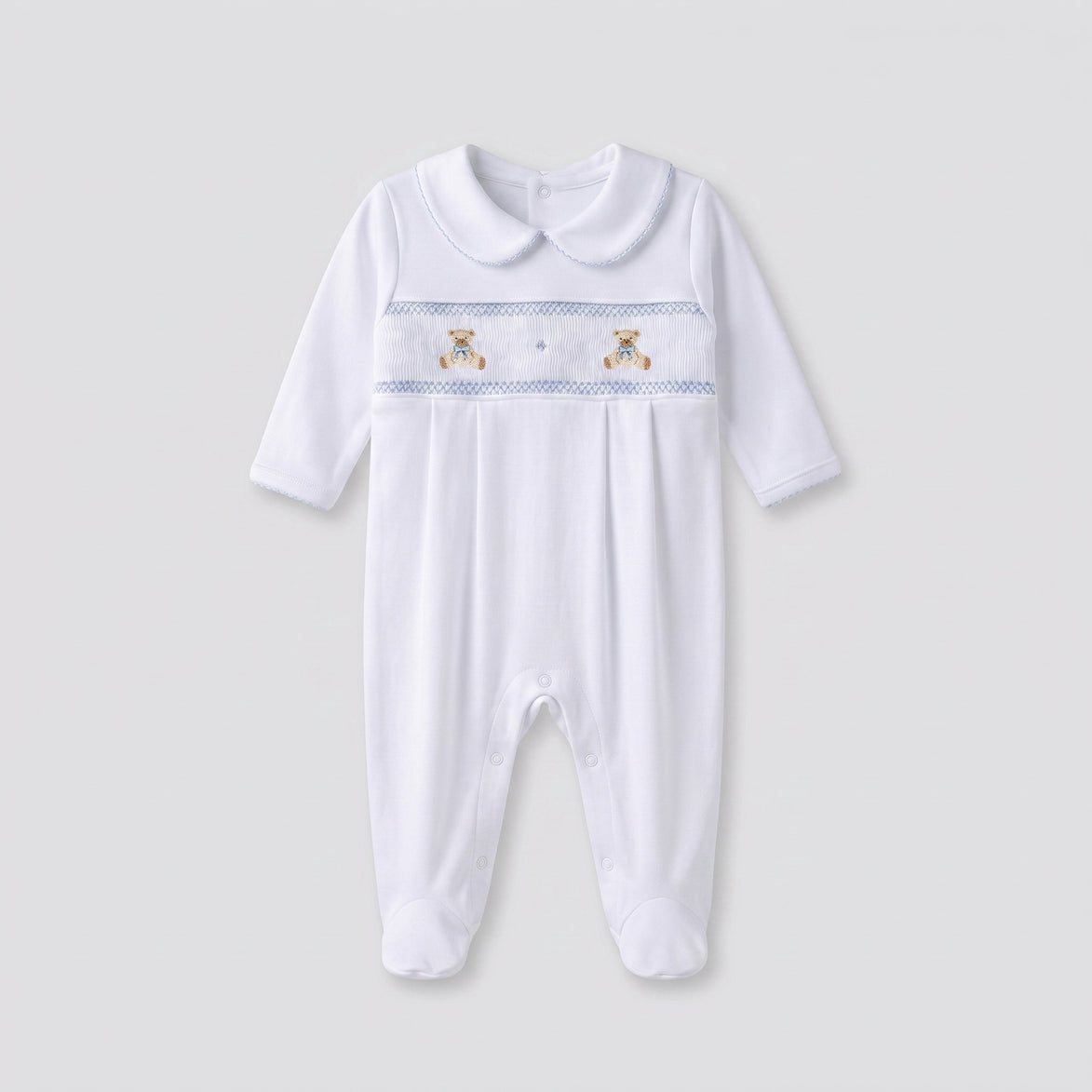 Pijama enterizo ositos celeste