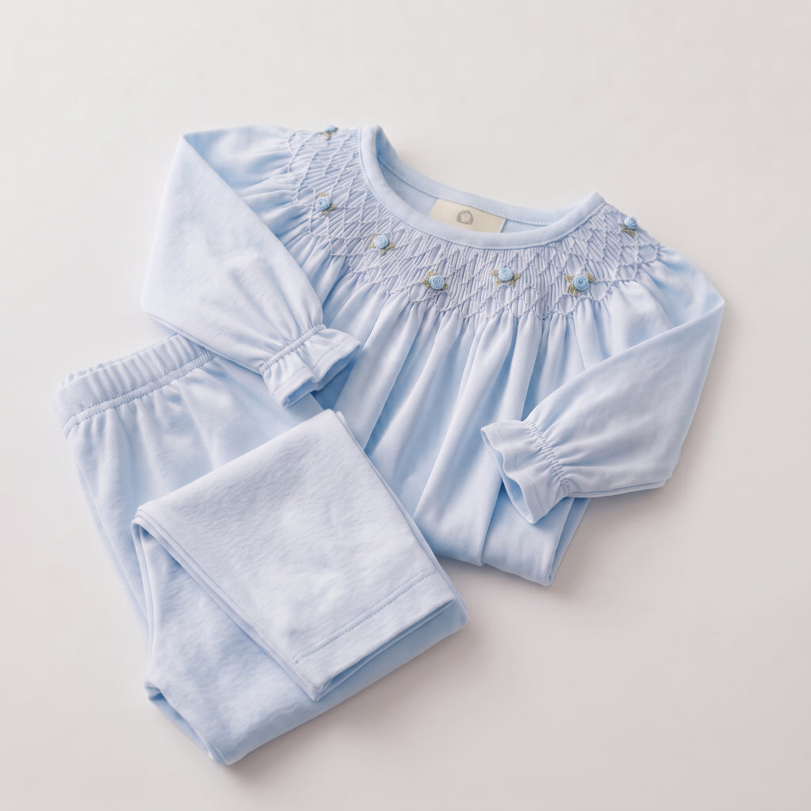 Pijama Sofía Largo Celeste
