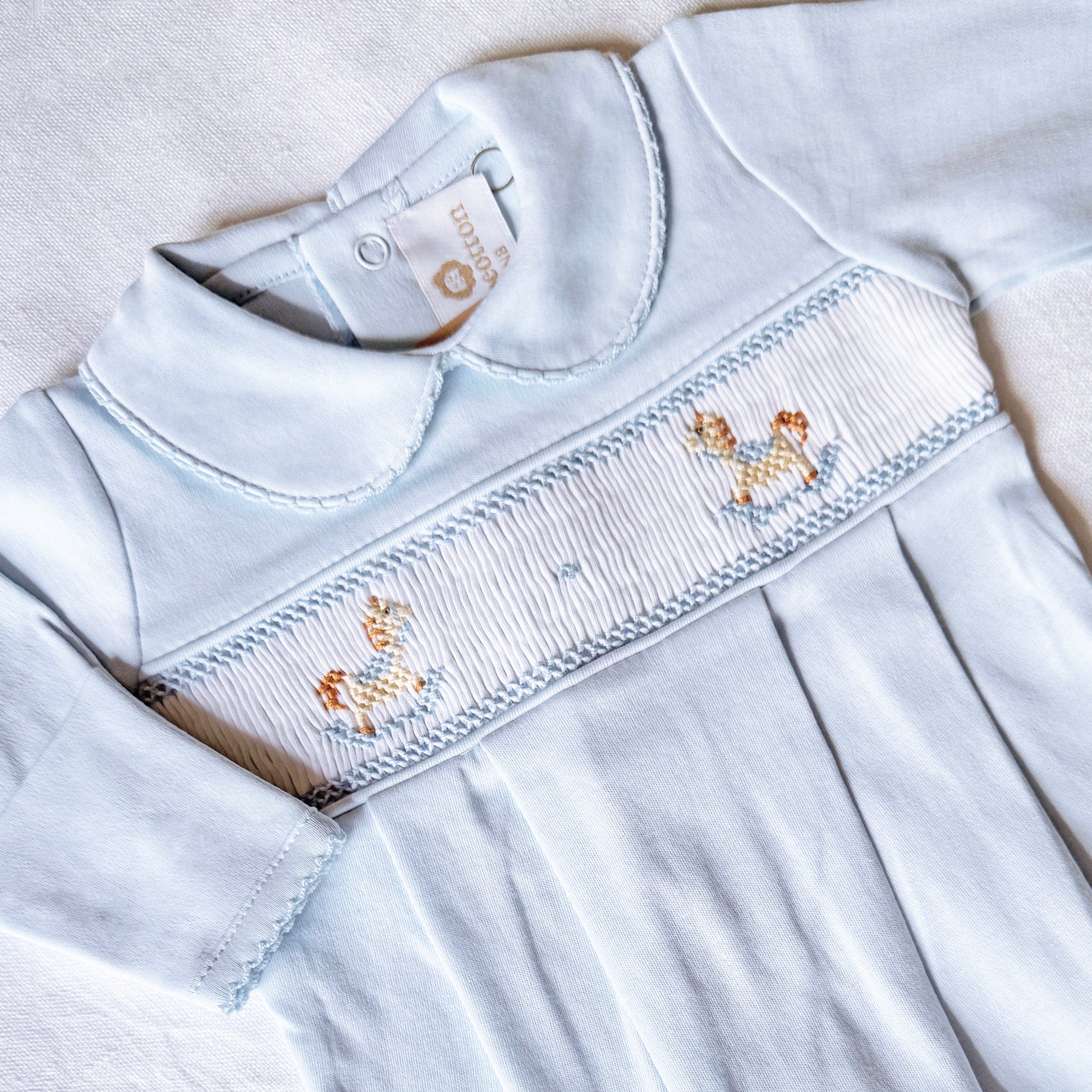 Pijama enterizo ponis celeste