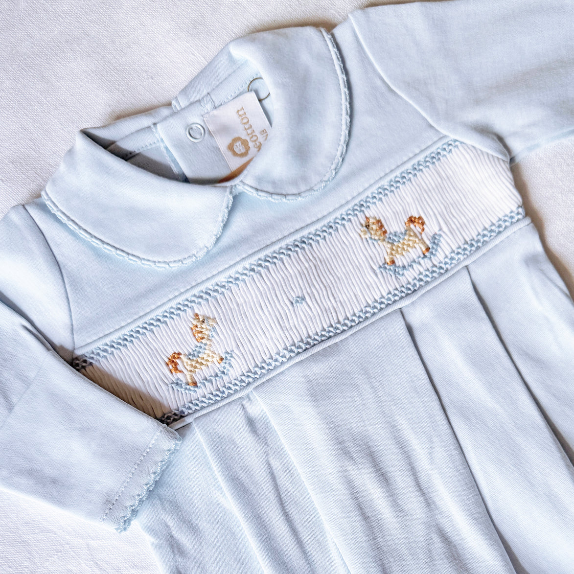 Pijama enterizo ponis celeste