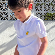 Polo blanco bordado