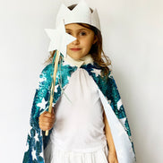 Corona Glitter blanca