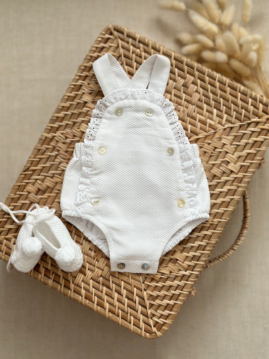 Pelele Bebe Niño Pelele Ranita Para Bebé ¡100% Lino Y