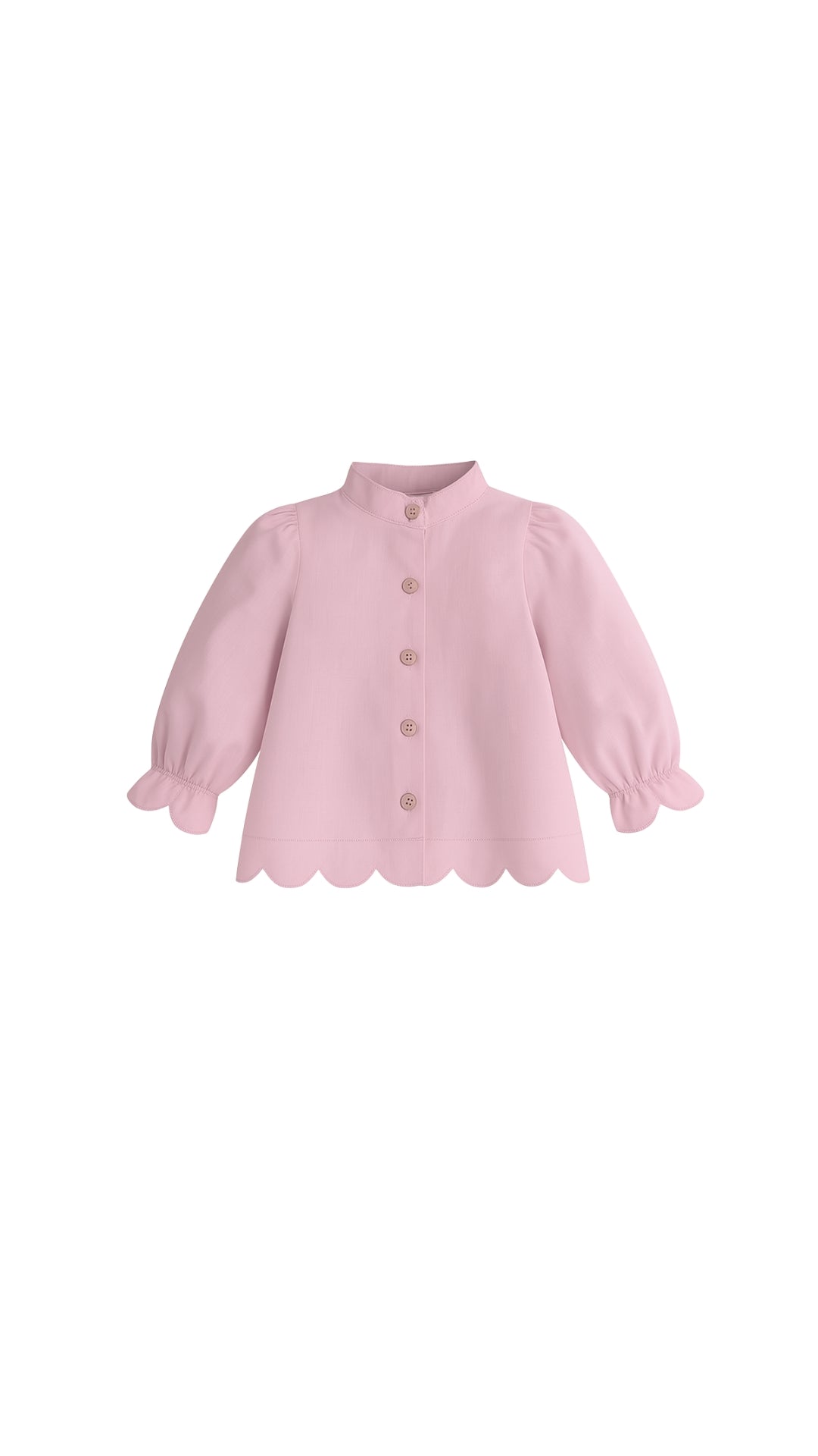 Blusa rosa cuello zigzag