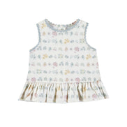 Blusa volante flores organic