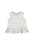 Blusa volante flores organic