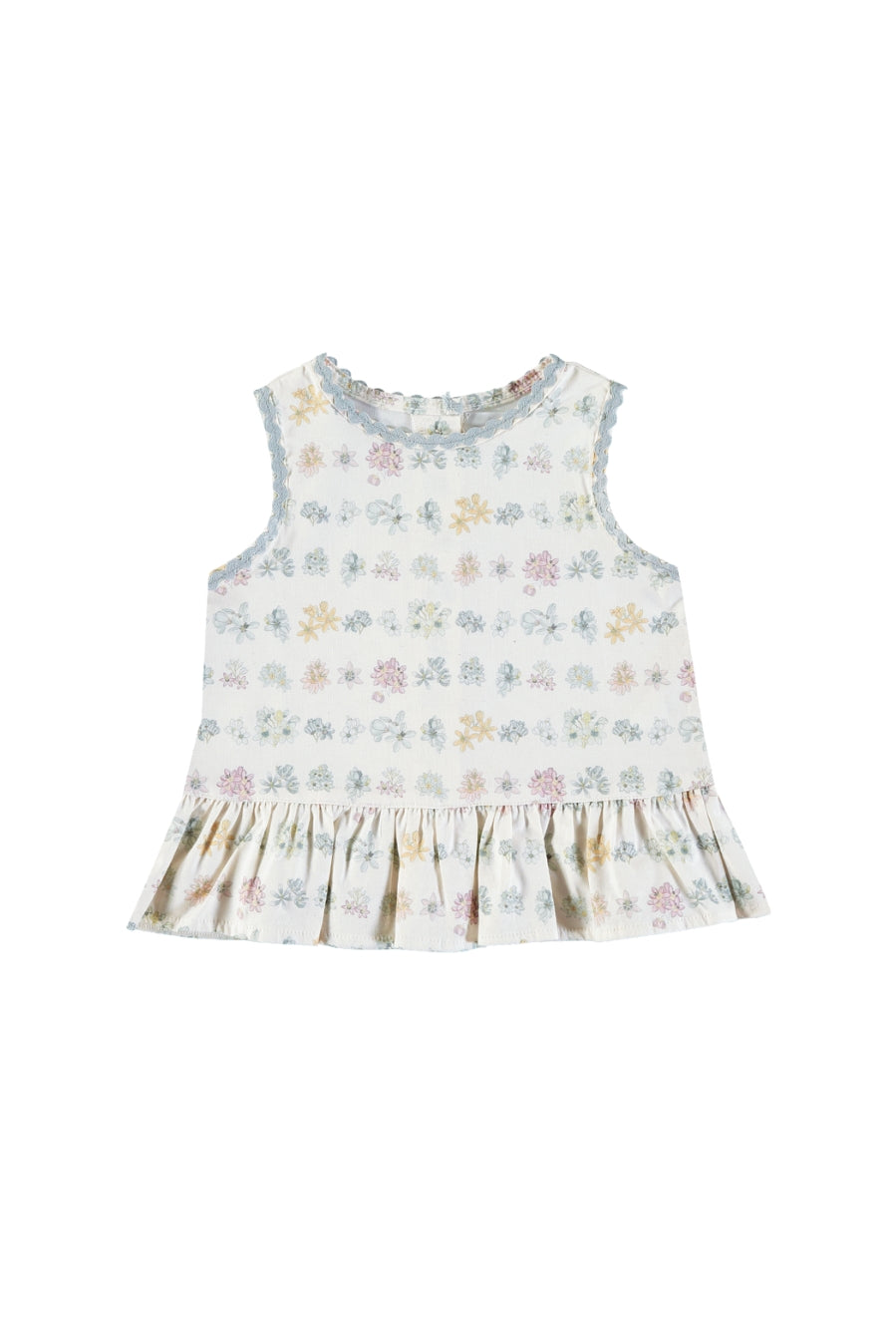 Blusa volante flores organic