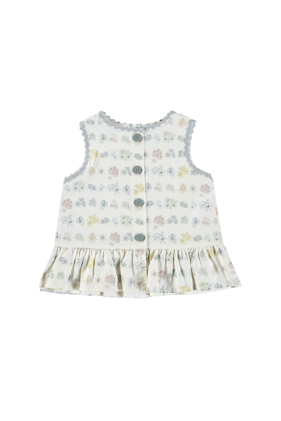 Blusa volante flores organic