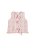 Blusa triple lazada rosa y blanco