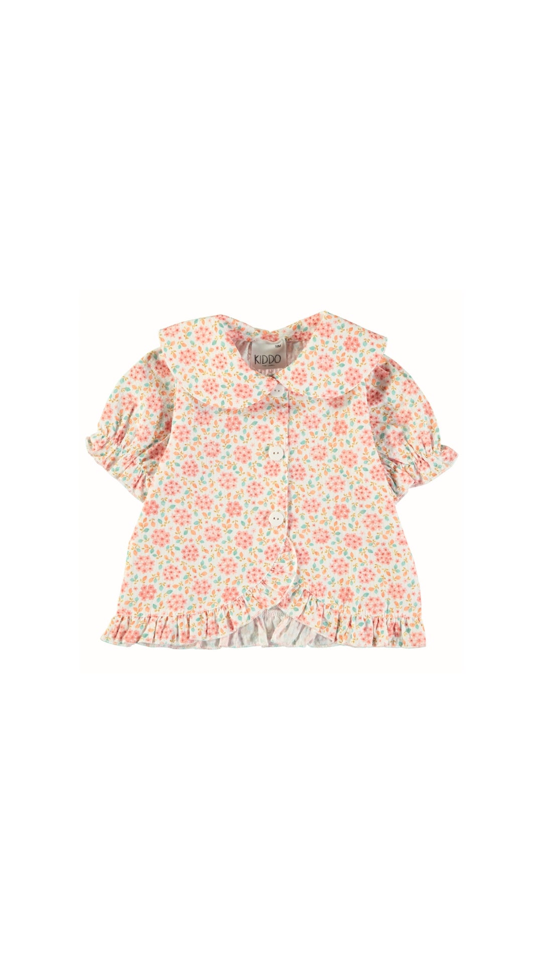 Blusa volante cruzado flores fresquilla