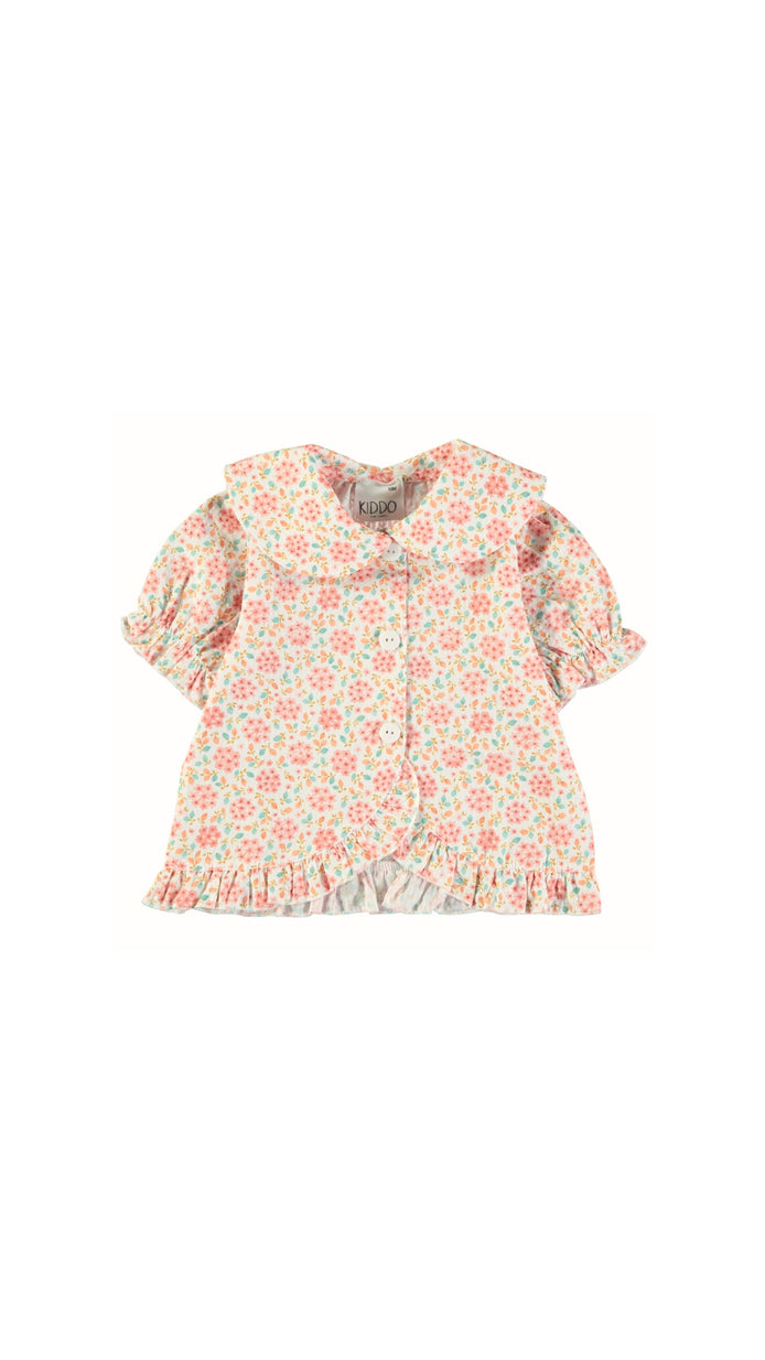 Blusa volante cruzado flores fresquilla