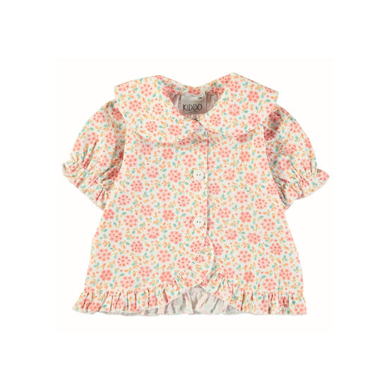 Blusa volante cruzado flores fresquilla