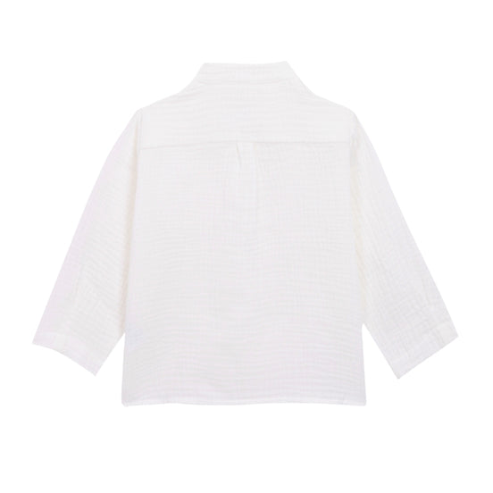 Camisa mao bambula blanca