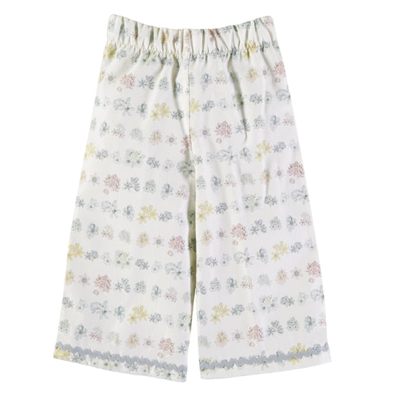 Pantalón ancho flores organic