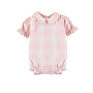 Pelele Girlie tartán rosa y blanco